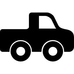 Pickup truck side view icon