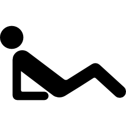 exercício de abdome Ícone