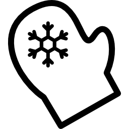 Śnieżna rękawica ikona