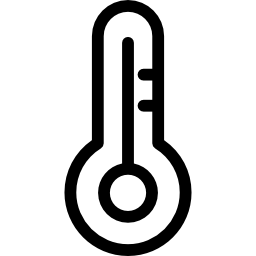 Mercury thermometer icon