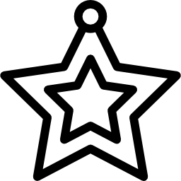 Christmas tree star icon