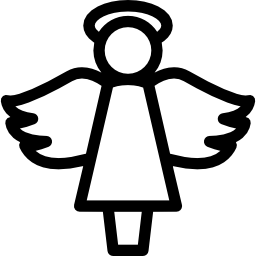 angel de navidad icono