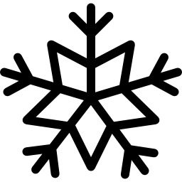 Christmas snowflake ornament icon