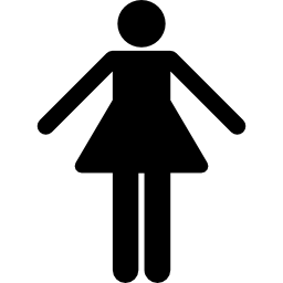 silhouette féminine Icône