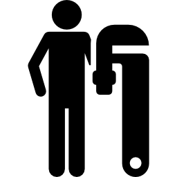 silhouette mit klammer icon