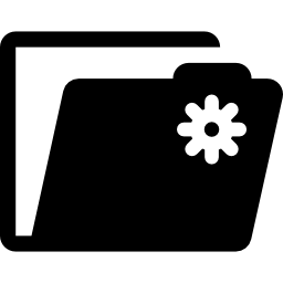 ordnereinstellungsschaltfläche icon