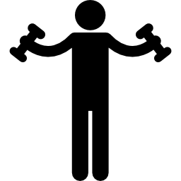 Working out silhouette icon