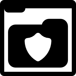carpeta de seguridad icono