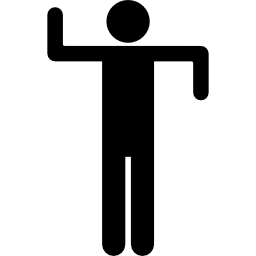 Exercising silhouette icon