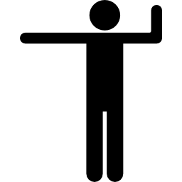 stretching silhouette icon