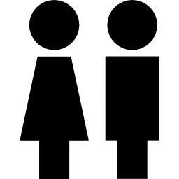 Girl and boy icon