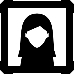 Woman portrait icon