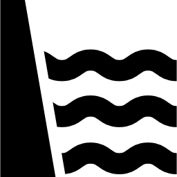 Sea dyke icon