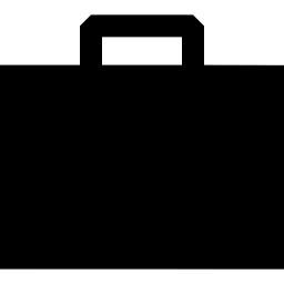 Plain briefcase icon