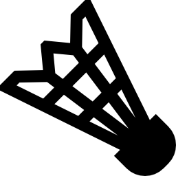 Badminton shuttlecock icon