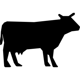 silhouette de vache Icône