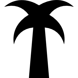 Plain palm tree icon
