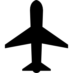 basis vliegtuig icoon