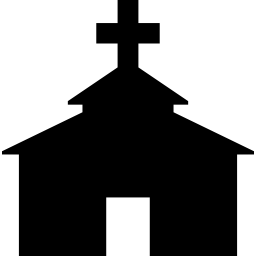 kerk vooraanzicht icoon
