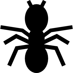silueta de hormiga icono