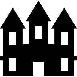 Castle silhouette icon