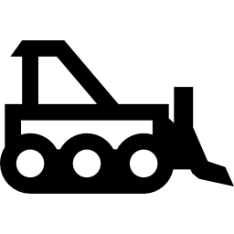 Bulldozer outline icon