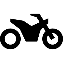 vista lateral de la moto icono