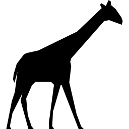silhueta de girafa Ícone