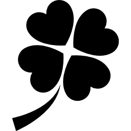 trébol de cuatro hojas icono