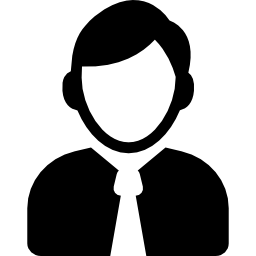 Office worker outline icon