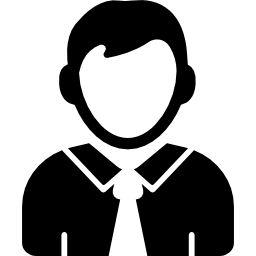 profilo del ragazzo della scuola icona
