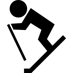 ski silhouette icon