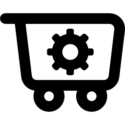 Shopping cart settings icon