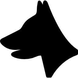 cabeza de perro icono