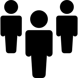 três usuários Ícone