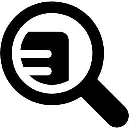 Search in document magnifying glass icon