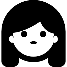Little girl face icon