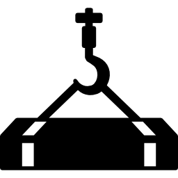 Hook hanging material icon