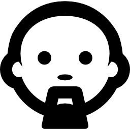 Bald man with goatee icon