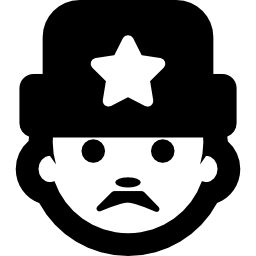 Russian man face icon