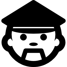 twarz policjanta ikona
