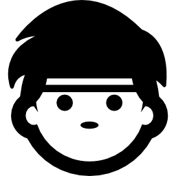 Boy with headband icon