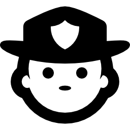 Sheriff face icon