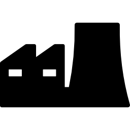 silueta de fábrica icono