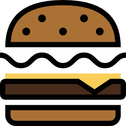 hamburger al formaggio icona