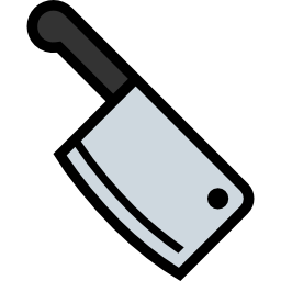 cuchilla de carnicero icono
