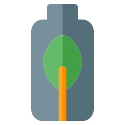 Battery eco icon