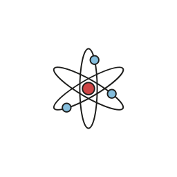 Atomic structure icon