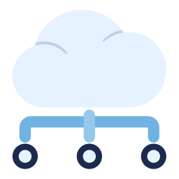 base de données cloud Icône