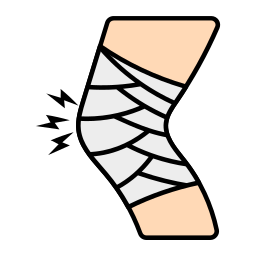 uszkodzone kolano ikona